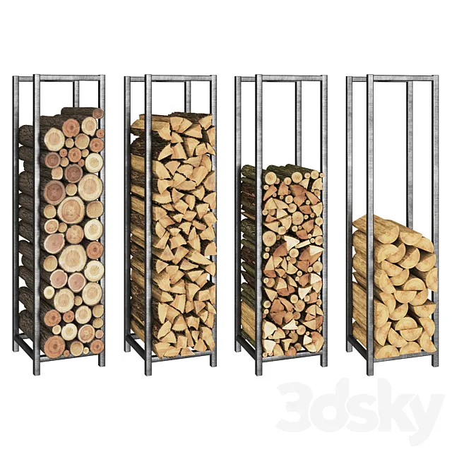 Fireplace wood 3DModel