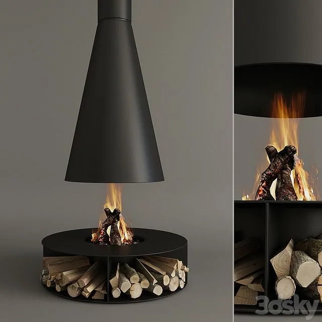 Fireplace_Modern_10 3D Model