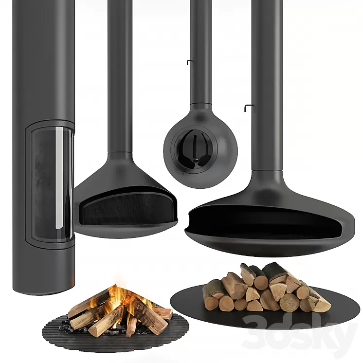 Fireplaces 3D Model Free Download