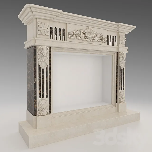fireplaces. classical 3DModel