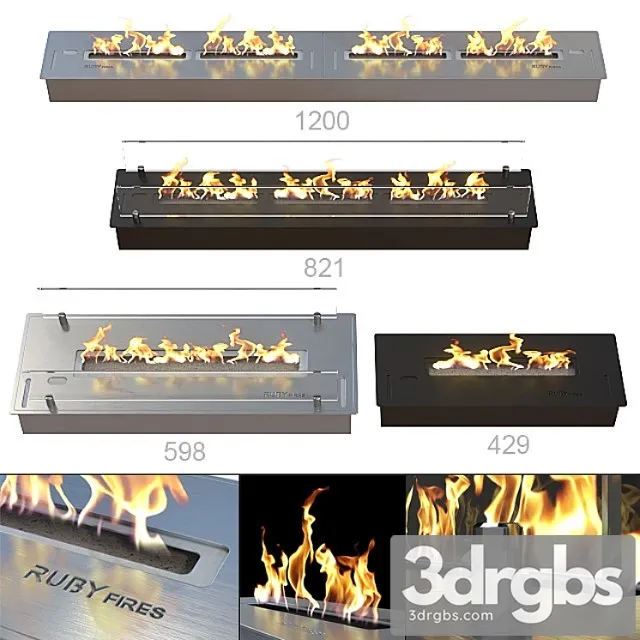 Fireplaces ruby fires 3D Model Download