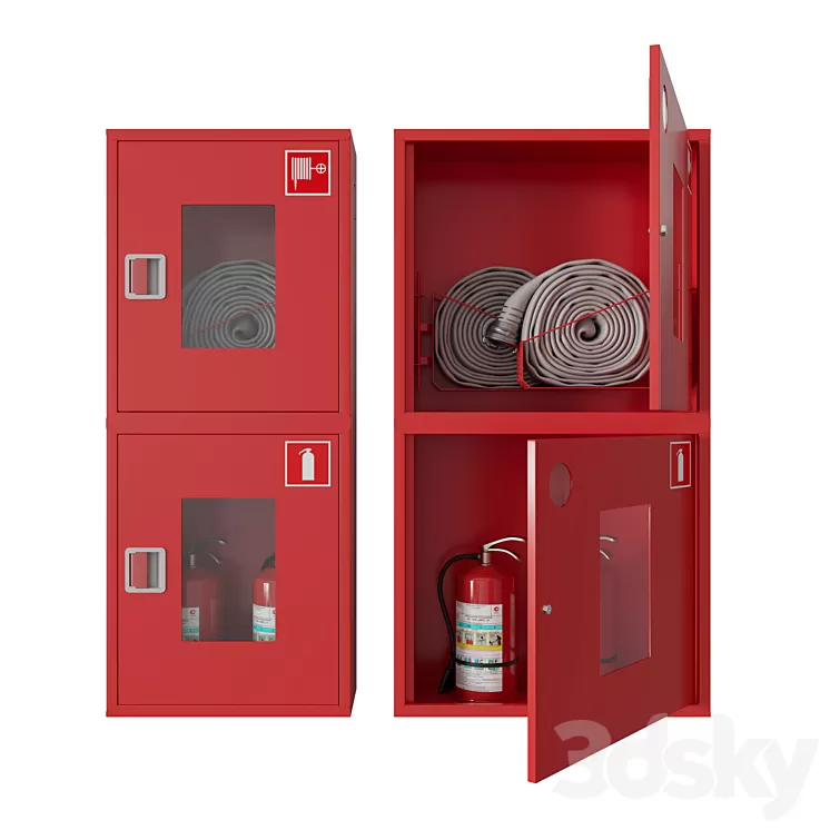 Fireproof Cabinets 3D Model