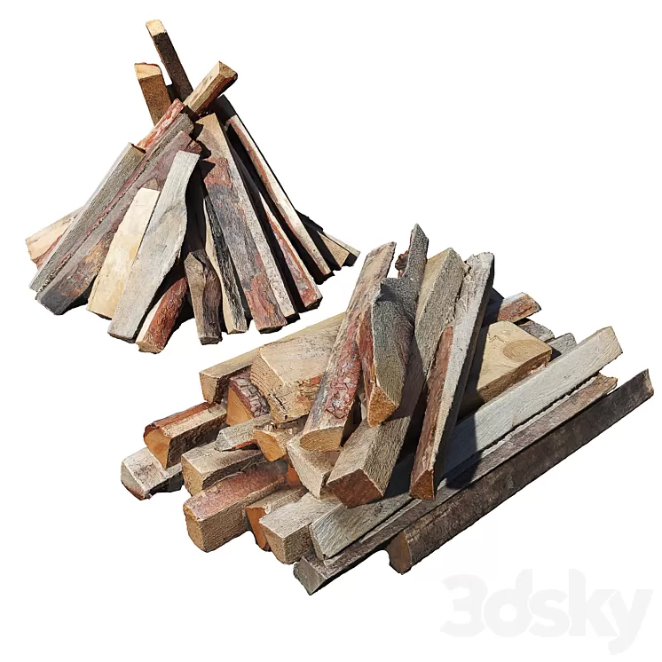 Firewood 3D Model Firewood 3D Model