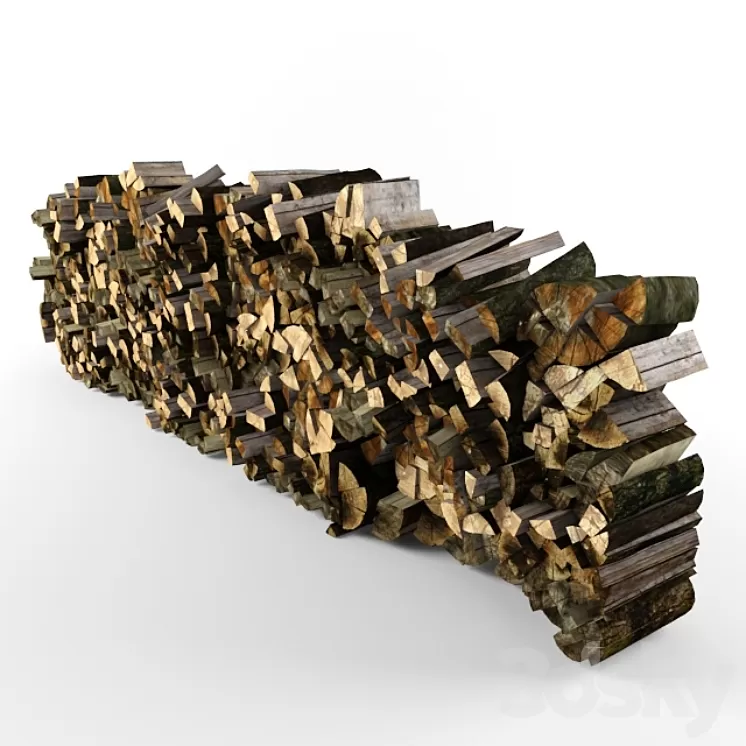 Firewood 3D Model Firewood 3D Model