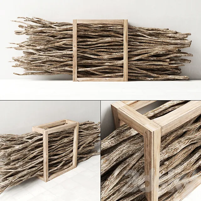 Firewood branch 3DModel Firewood branch 3DModel
