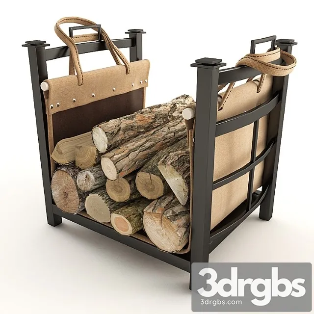 Firewood for fireplace 3D Model Download