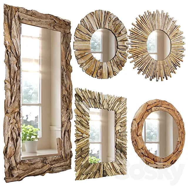 Firewood mirror wood 3DModel Firewood mirror wood 3DModel