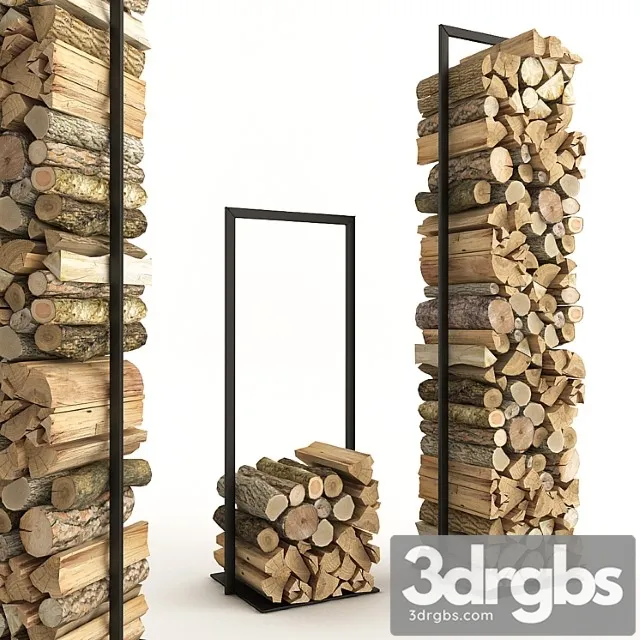 Firewood set 2 3D Model Download