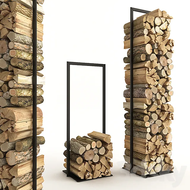 Firewood Set_2 3D Model