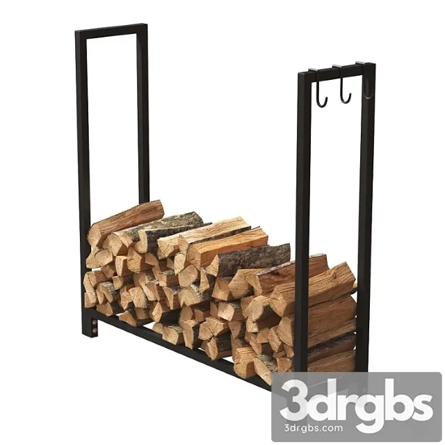 Firewood storage rack 2 3D Model Download