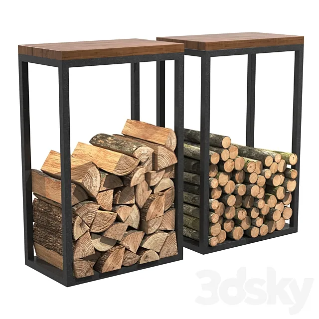 Firewood Storage-Rack-Loft-2 3D Model Firewood Storage-Rack-Loft-2 3D Model