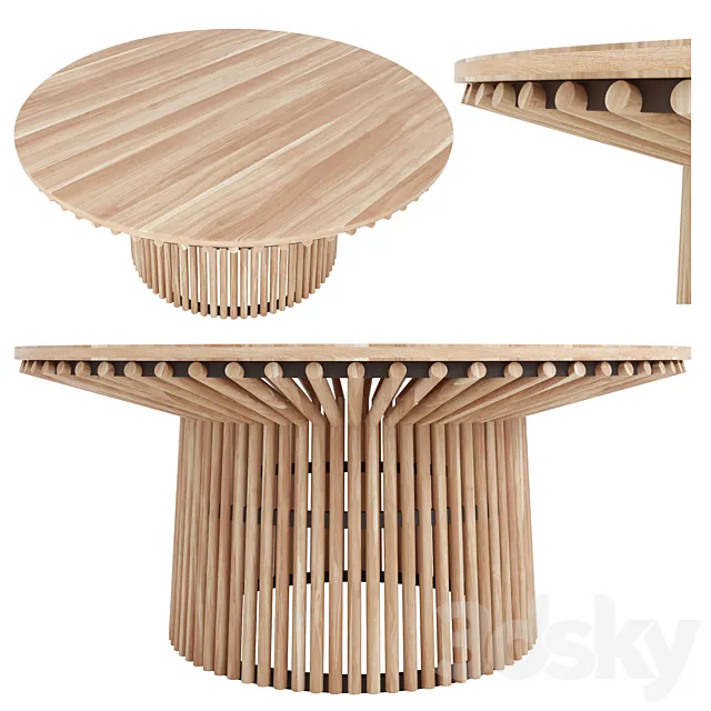 FISH large dining table 3D Model FISH large dining table 3D Model