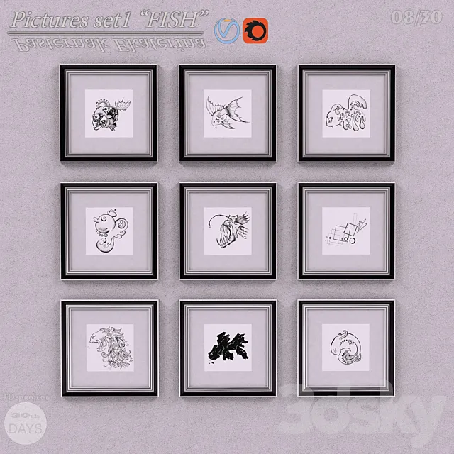 Fish Pictures 3D Model Fish Pictures 3D Model