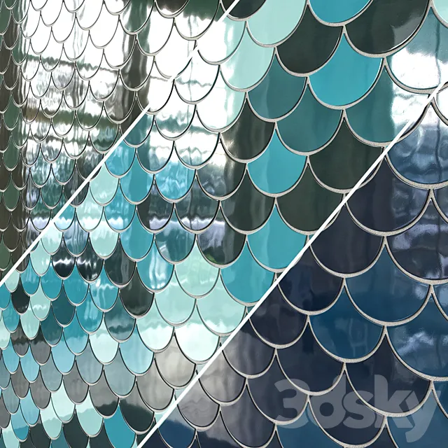 fish tile 02 3D Model