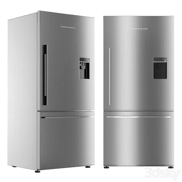 Fisher and Paykel Freestanding Refrigerator Freezer RF170WDRUX5 N 3D Model Fisher and Paykel Freestanding Refrigerator Freezer RF170WDRUX5 N 3D Model