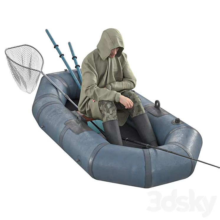 Fisherman in a boat