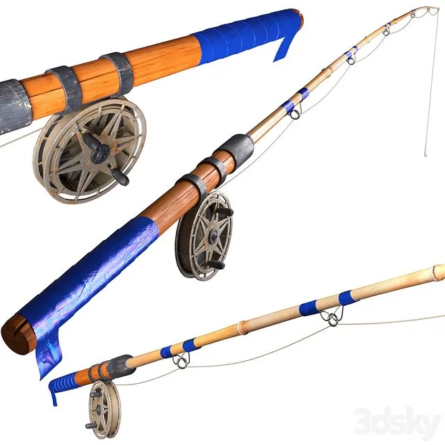 fishing rod 3D Model