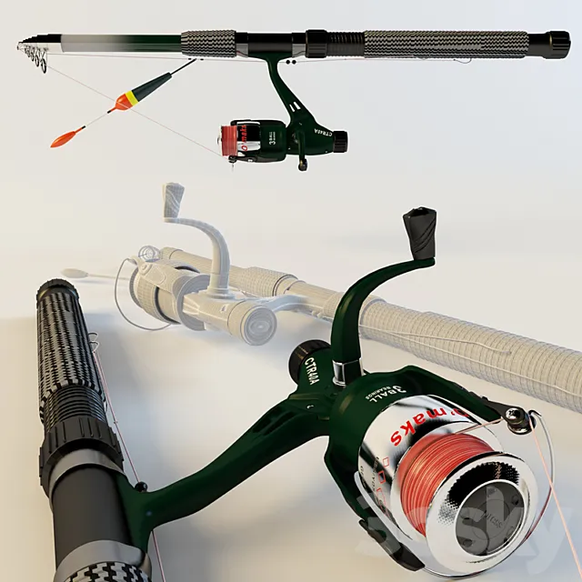fishing rod 3D Model fishing rod 3D Model