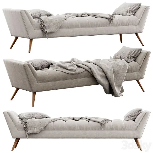 Fiske Upholstered Large Bench by Ivy Bronx 3D Model Fiske Upholstered Large Bench by Ivy Bronx 3D Model