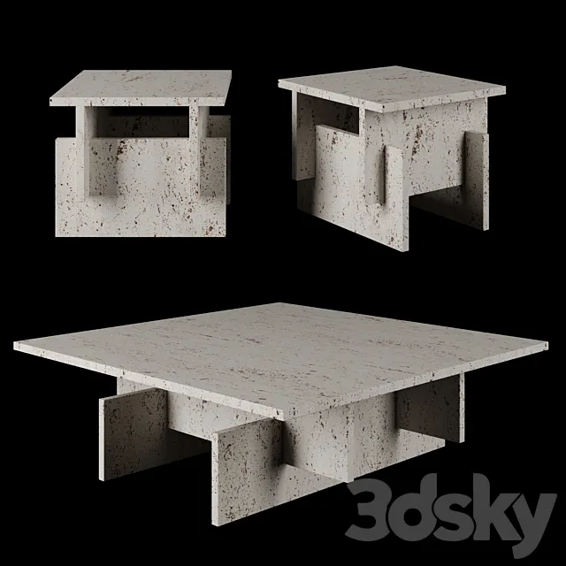 Fit tables by aparentment 3D Model