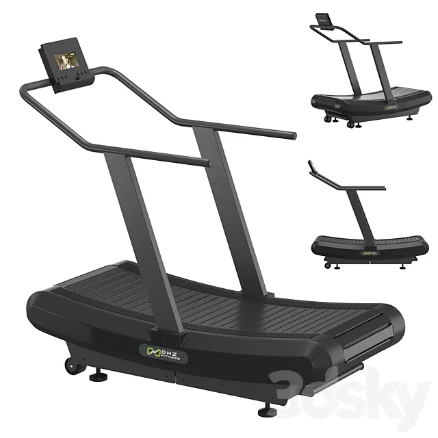 Fitness DHZ A-7000 Professional treadmill 3D Model
