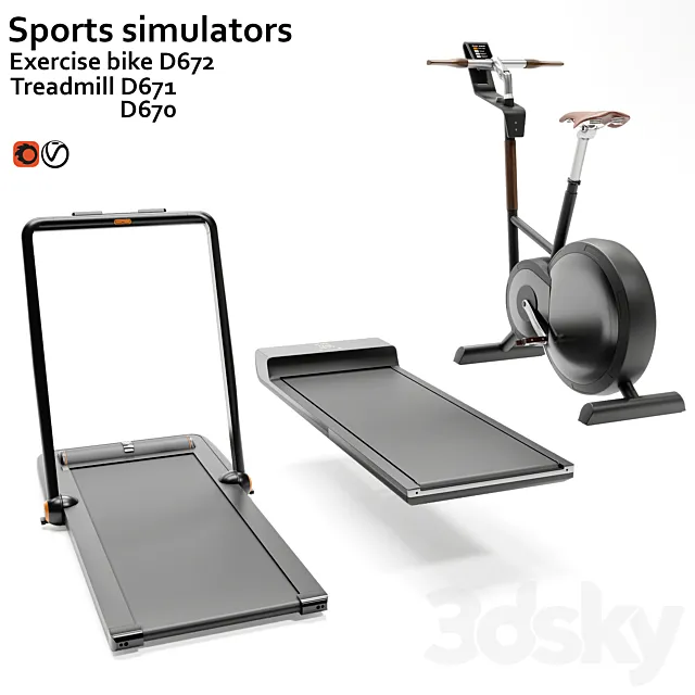 Fitness machine BORK 3D Model