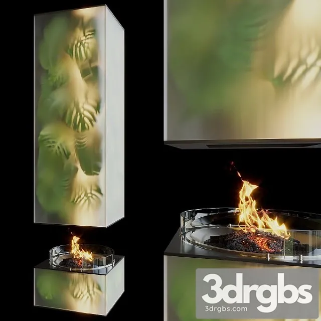 Fito Fireplace Greenbox Vargov Design 3D Model Download