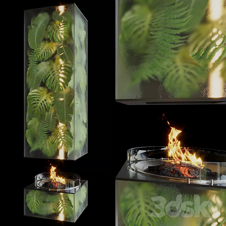 Fito fireplace Greenbox – Vargov Design 3D Model