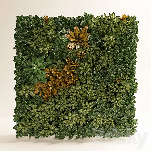 Fitostena fitomodul of tropical plants 3D Model Fitostena fitomodul of tropical plants 3D Model