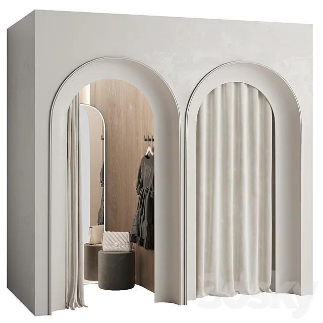 Fitting room for a clothing store 001 KM Free Download