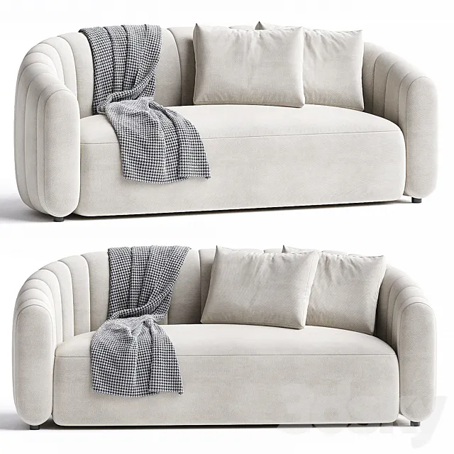 FITZ LOVESEAT WOOLY SAND 3D Model