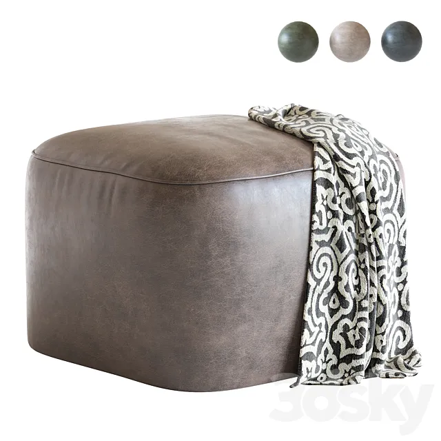 Fitz pouf 3D Model Fitz pouf 3D Model