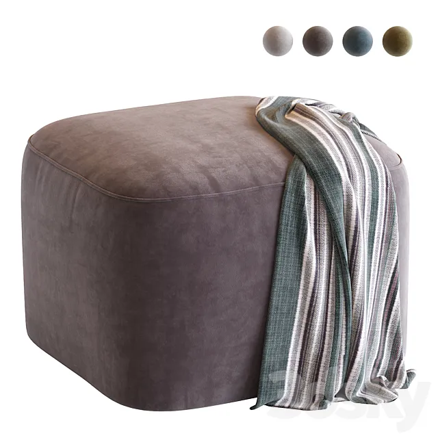 Fitz pouf 3D Model Fitz pouf 3D Model