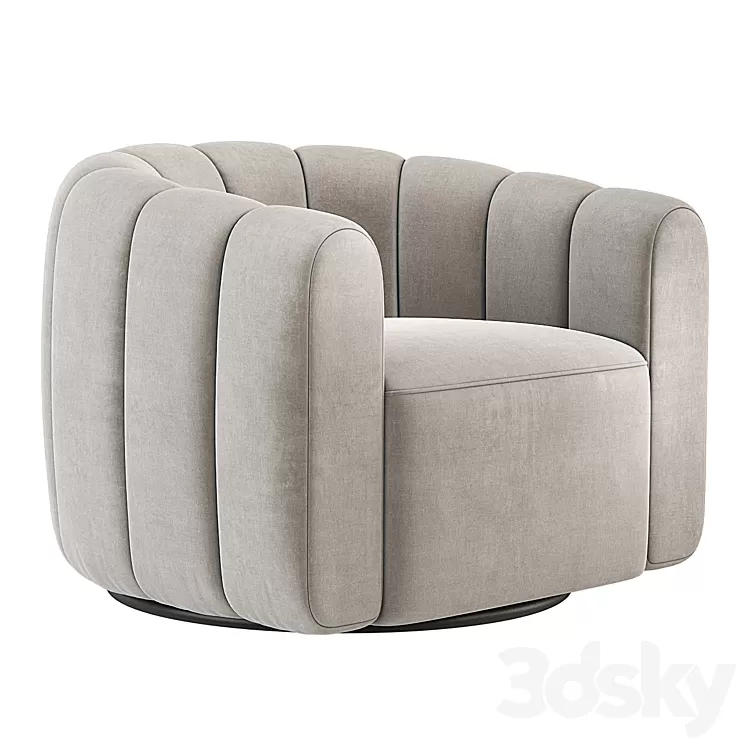 Fitz Russet Chair CB2 3D Model Free Download