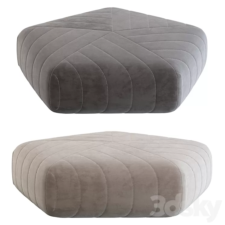 Five ottoman 3D Model Five ottoman 3D Model