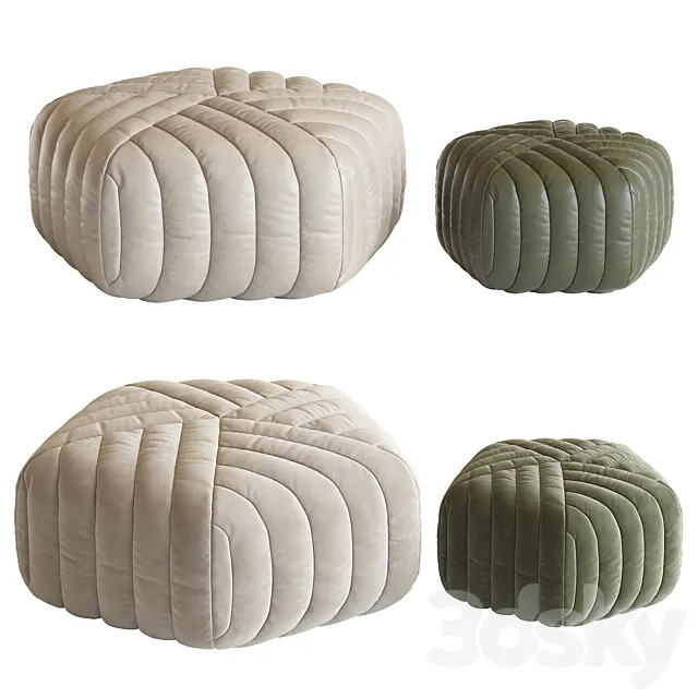 Five Ottoman 3DModel Five Ottoman 3DModel