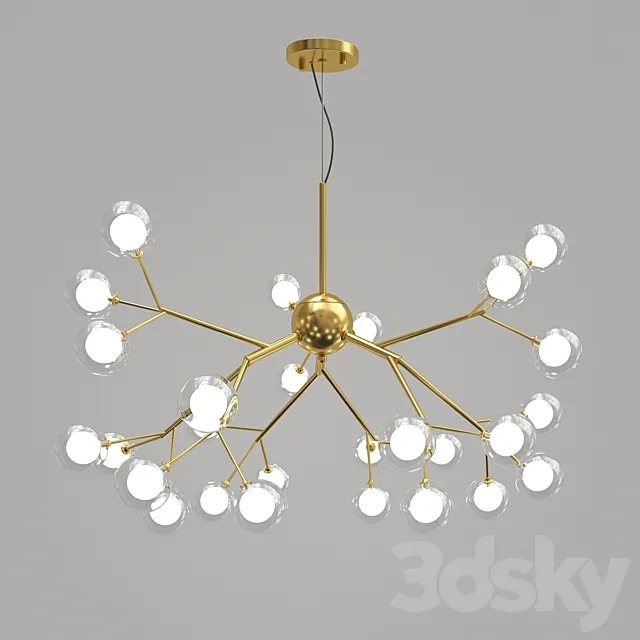 Fixture Flower Tree Branch Droplight_2 3DModel Fixture Flower Tree Branch Droplight_2 3DModel