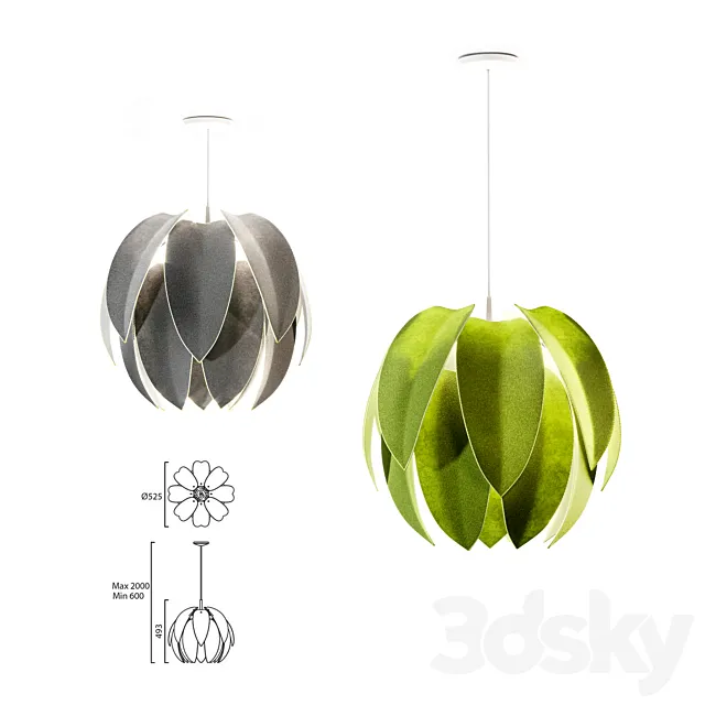 Fixture Leds-C4 LEAF 3D Model