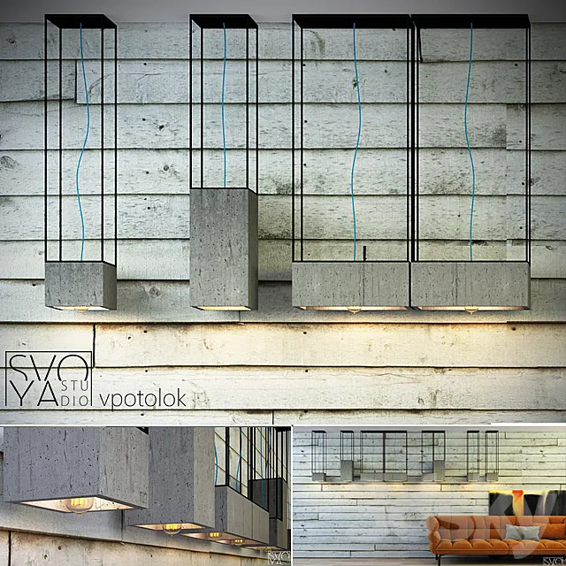 Fixture vpotolok 3D Model Fixture vpotolok 3D Model