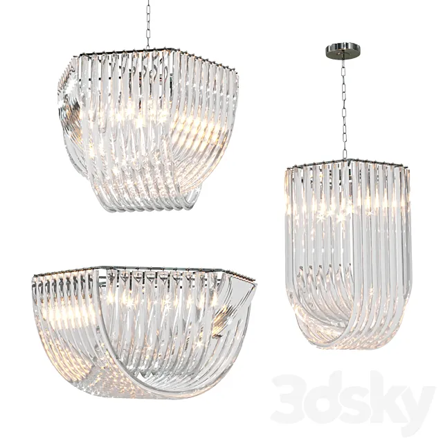 Fixtures Hyeres and Caserta by Eichholtz 3D Model Fixtures Hyeres and Caserta by Eichholtz 3D Model