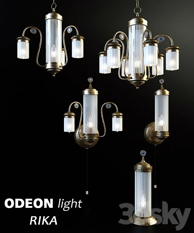 Fixtures Odeon Light RIKA 3DModel Fixtures Odeon Light RIKA 3DModel