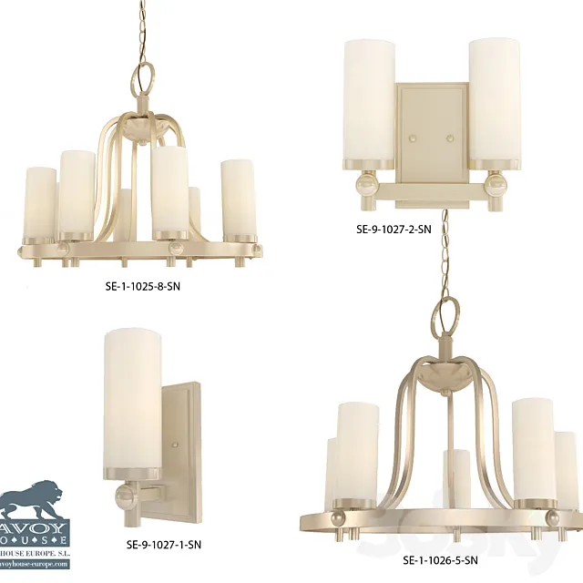 Fixtures Savoy House Europe Pauline 3DModel Fixtures Savoy House Europe Pauline 3DModel