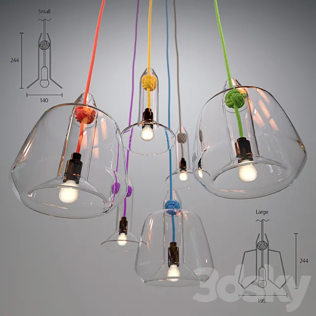 Fixtures Vitamin (Knot Pendant Lamp- Large. Small) 3DModel Fixtures Vitamin (Knot Pendant Lamp- Large. Small) 3DModel