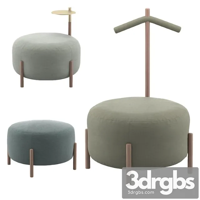 Flag Pouffe By Bolzan Letti 3D Model Download