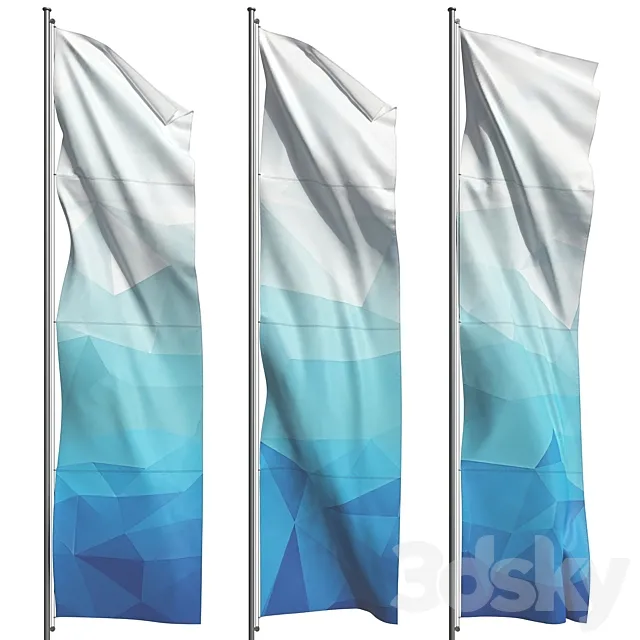 flag set5 3D Model