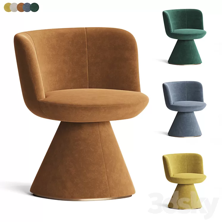 Flair O Dining Chair B&B Italia 3D Model Free Download
