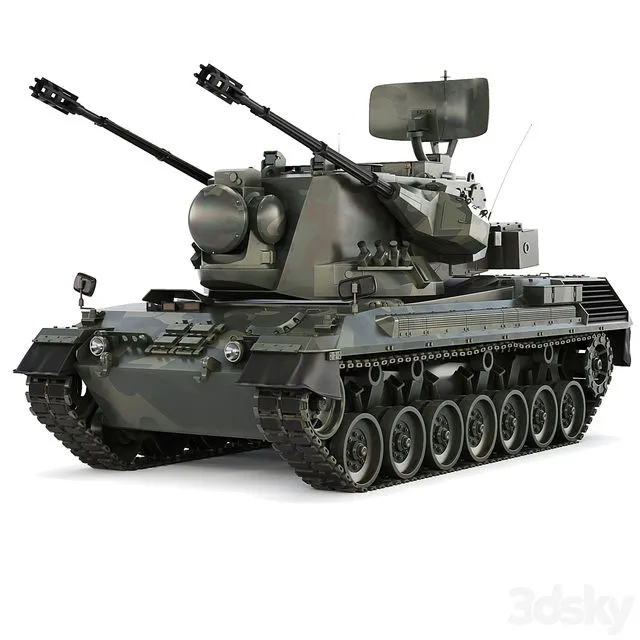 FlakPz 2 Gepard 1A2 2006 3D Model