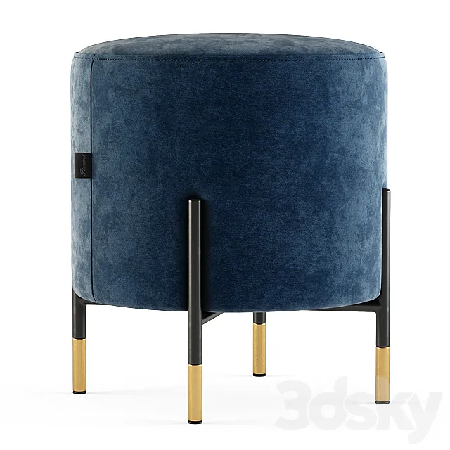 Flamant _ FOOTSTOOL LECLIE 3D Model Flamant _ FOOTSTOOL LECLIE 3D Model