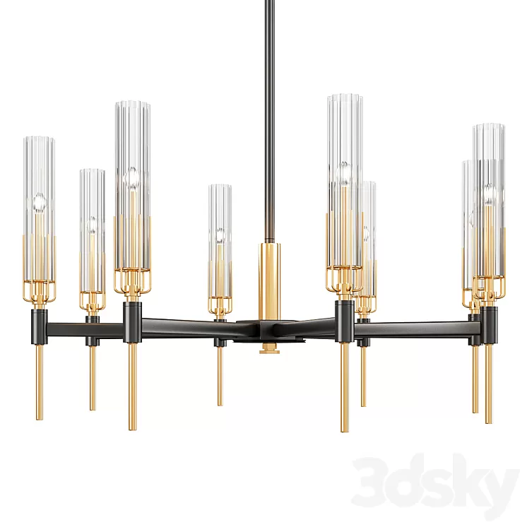 Flambeau chandelier 3D Model Flambeau chandelier 3D Model