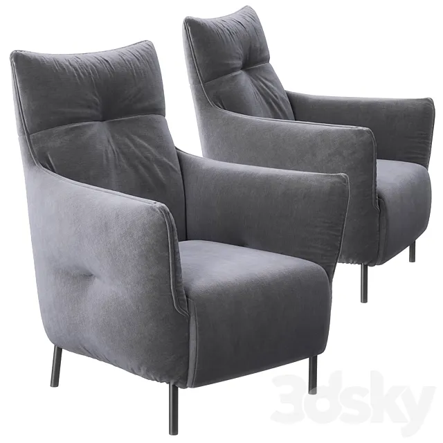 Flamenca armchair 3D Model